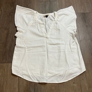 Universal Thread, Linen blend cream colored blouse, Women's XS